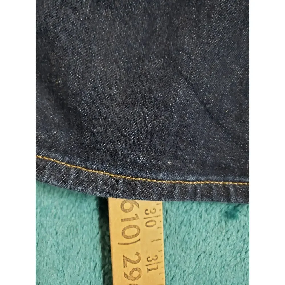 J.Crew Jeans Size 36x30 Mens Blue Denim Pant Stretch Dark Mid Rise Slim Straight